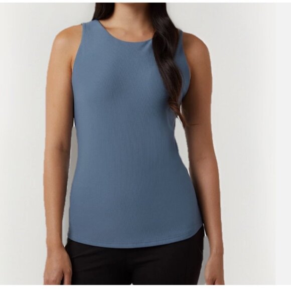 32 Degrees Cool Women's Tank with Built in Bra Blue S - Picture 1 of 4
